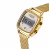 Reloj digital con brazalete de acero dorado D-Logo Mini - Imagen 2