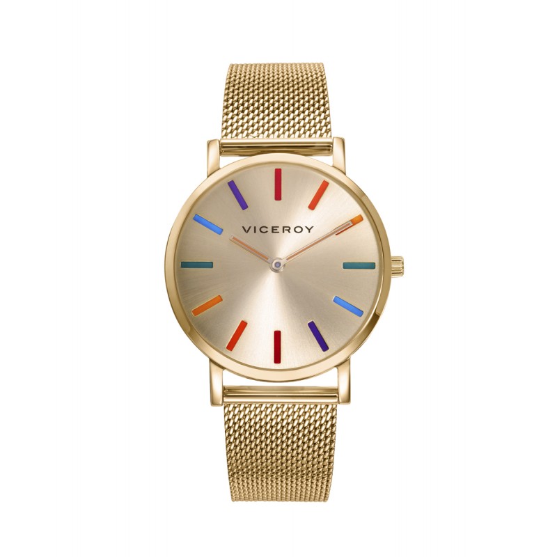 Comprar online y barato Reloj mujer Viceroy acero malla Milanesa bicolor  rosa. ref. 42288-97 sin costes de envío.