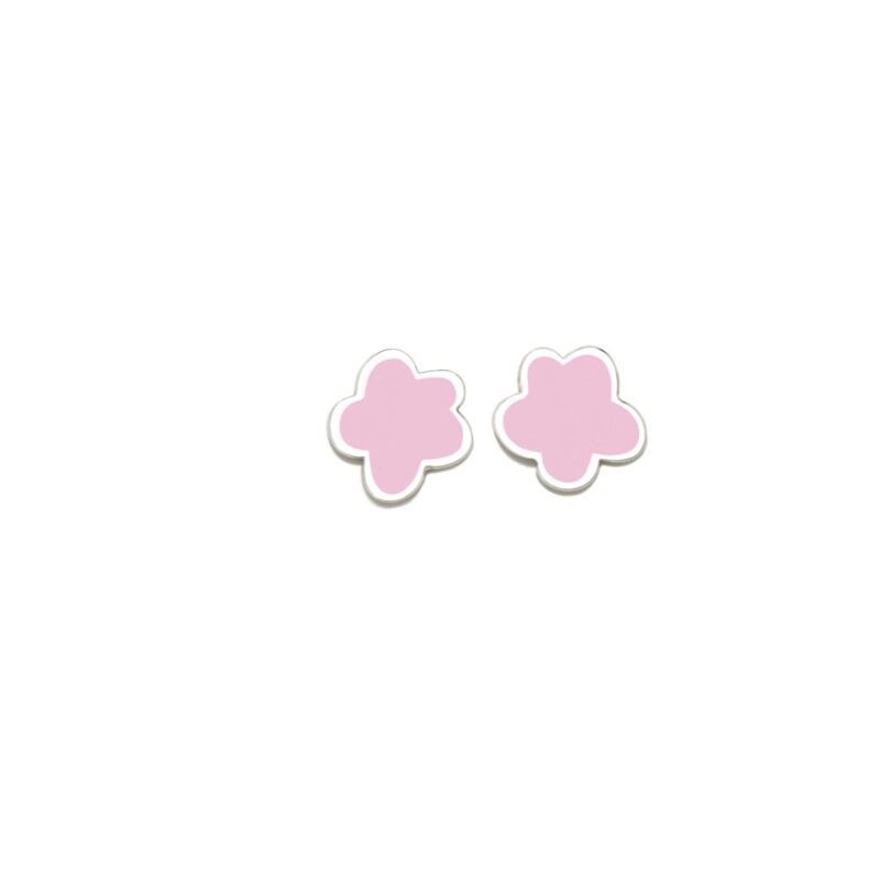 Pendientes Agatha Ruiz de la Prada plata de ley flor rosa