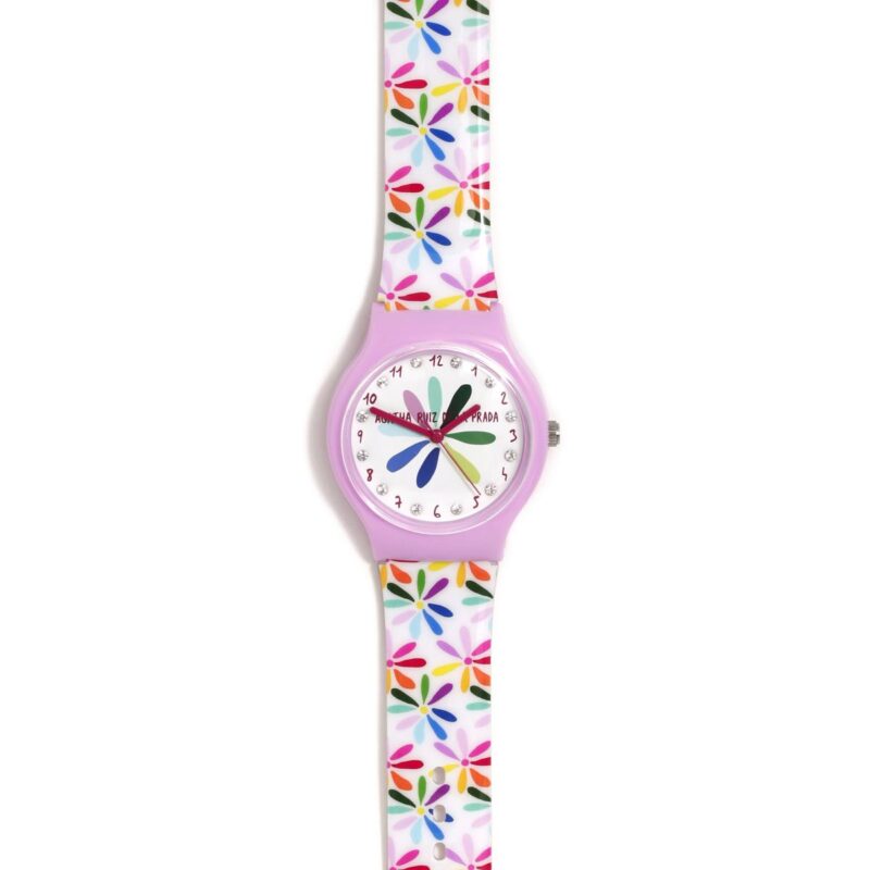 Reloj Agatha Ruiz de la Prada margaritas y circonitas