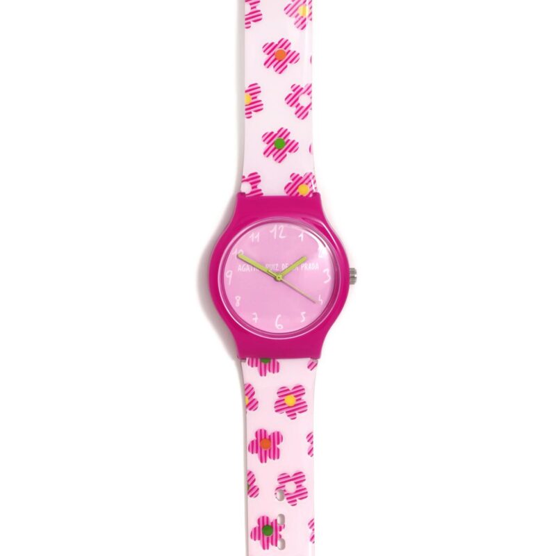 Reloj Agatha Ruiz de la Prada flores rosa