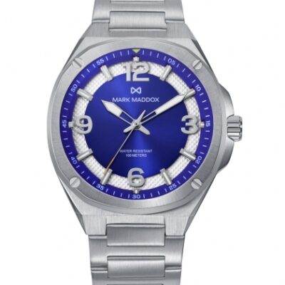Reloj de Hombre Mark Maddox bitono azul y acero