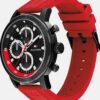 Reloj Tommy Hilfiger acero multifunción silicona roja - Imagen 3