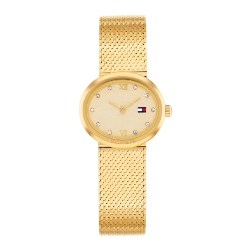 Reloj Tommy Hilfiger acero chapado oro ovalado
