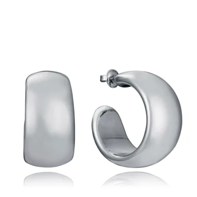 Pendientes aros anchos Viceroy acero