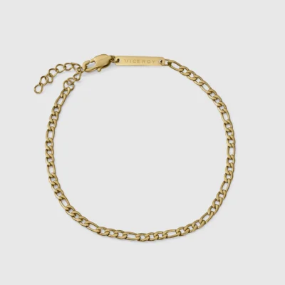 Pulsera Viceroy acero IP dorada alternada