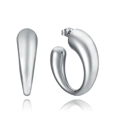 Pendientes aros Viceroy acero volumen