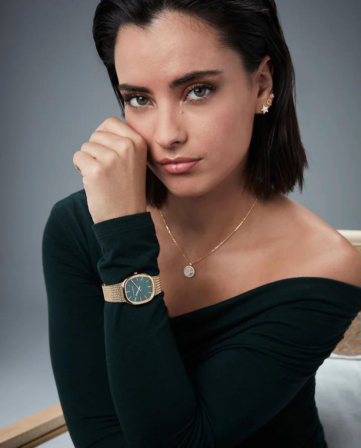 Reloj Viceroy señora acero IP dorado y malla milanesa esfera verde - Imagen 2