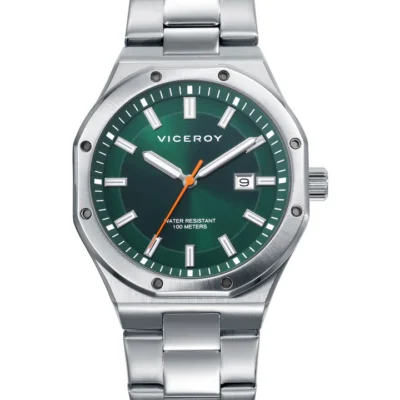 Reloj Viceroy hombre acero y esfera verde