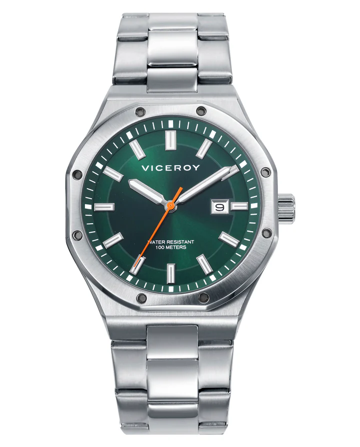 Reloj Viceroy hombre acero y esfera verde