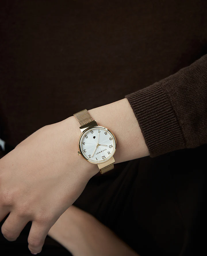 Reloj Viceroy señora acero IP dorado y malla milanesa - Imagen 3