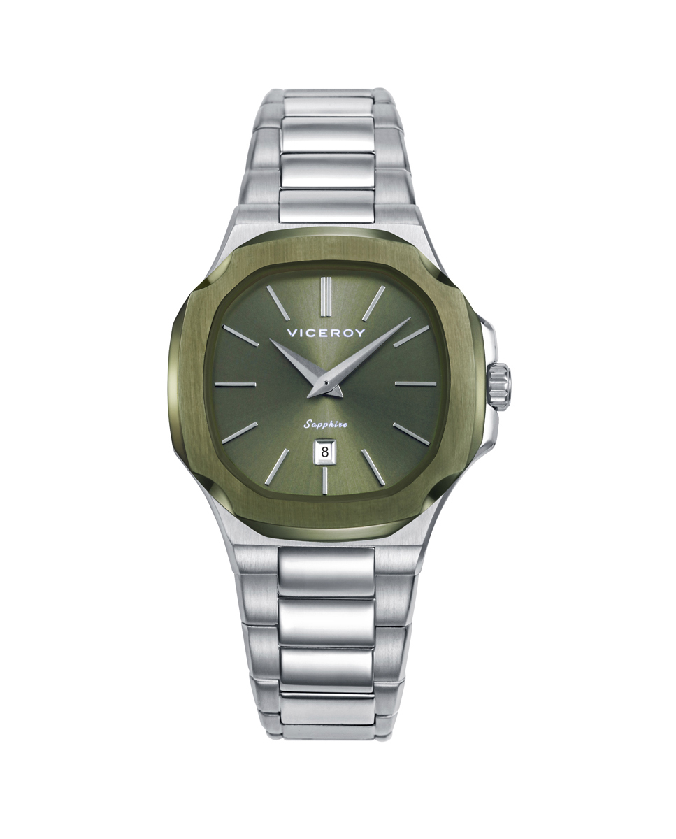 Reloj Viceroy señora acero con forma octogonal verde Laura Escanes