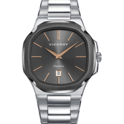 Reloj Viceroy hombre acero con forma octogonal negro