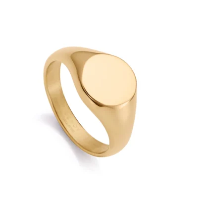 Sortija Viceroy acero IP dorado tipo sello