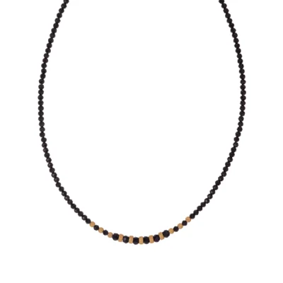 Collar Alisia plata de ley bañado oro y piedras naturales