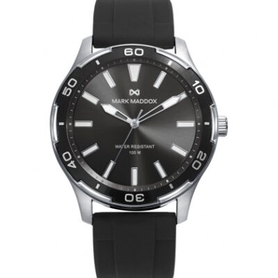 Reloj Mark Maddox hombre acero analógico con correa silicona