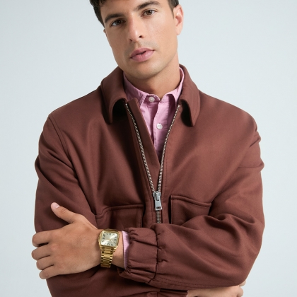 Reloj Mark Maddox hombre IP dorado números romanos - Imagen 2