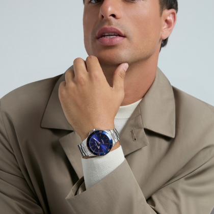 Reloj Mark Maddox hombre acero analógico bitono azul y rosado - Imagen 2