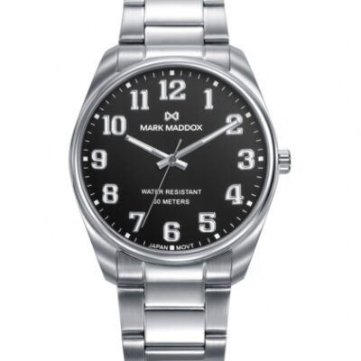 Reloj Mark Maddox hombre acero analógico esfera negra