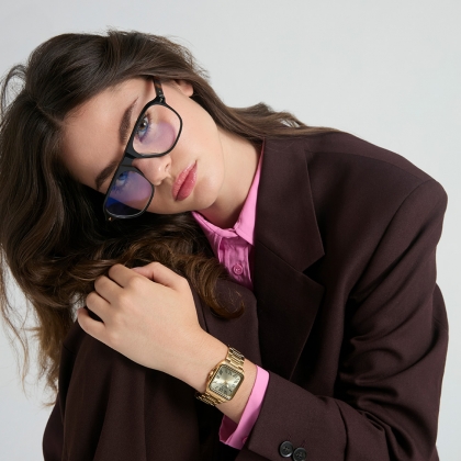 Reloj Mark Maddox IP dorado números romanos - Imagen 2