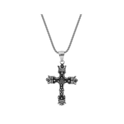 Cadena acero y cruz Liska