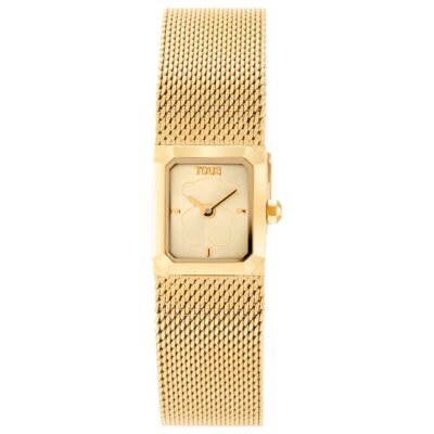 Reloj TOUS analógico acero IP dorado Mini Mesh