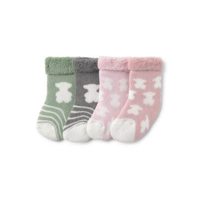 Pack 4 calcetines Tous Baby de 6 a 16 meses 4 colores