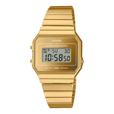 Reloj Casio Iconic unisex dorado A700WEVG
