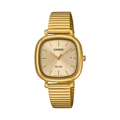 Reloj Casio acero series dorado LTP-B166G