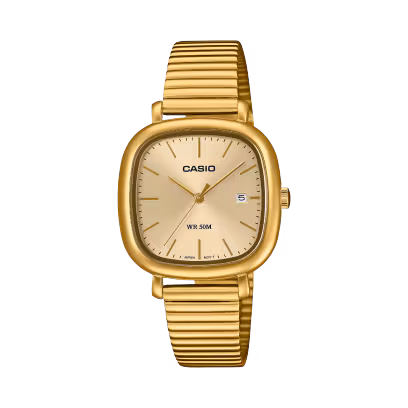 Reloj Casio acero series dorado LTP-B166G