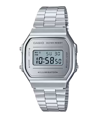 Reloj Casio Iconic unisex esfera color plata acero