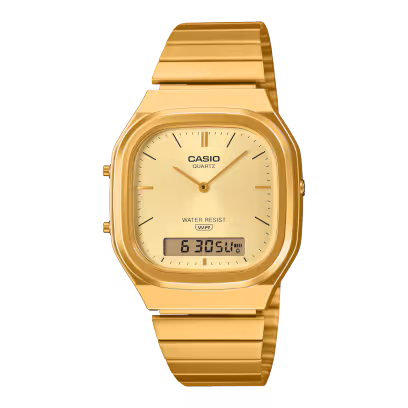 Reloj Casio unisex Edgy Collection acero dorado