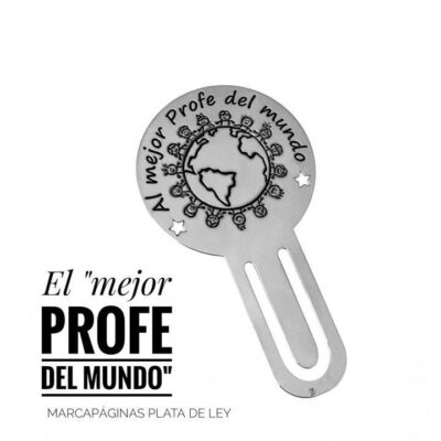 Marcapágina profe plata de ley Mejor profe del mundo