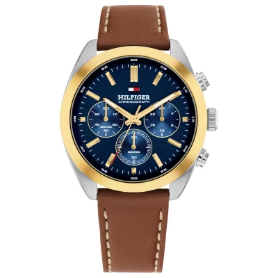 Reloj Tommy Hilfiger acero multifunción Hudson correa piel