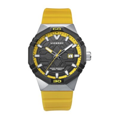 Reloj Viceroy hombre Neo acero correa silicona amarilla