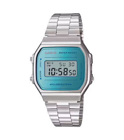 Reloj Casio Iconic unisex esfera color celeste