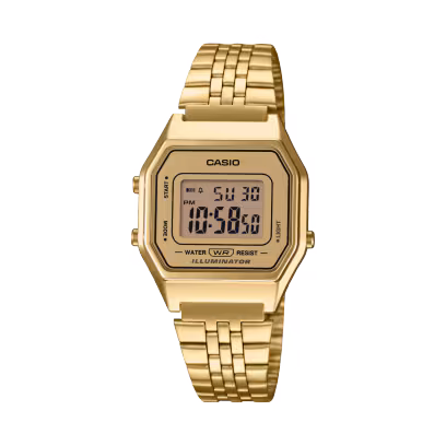 Reloj Casio Iconic unisex dorado LA680WEGA